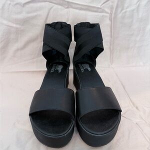 Black 7.5 US Women's Sorel Sandals NWOT